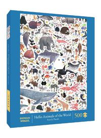 Cover image for Hello Animals Of The World 500 Piece Family Puzzle