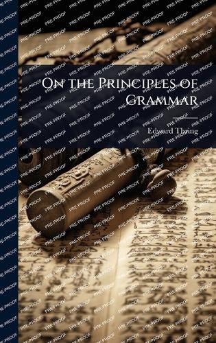 Cover image for On the Principles of Grammar