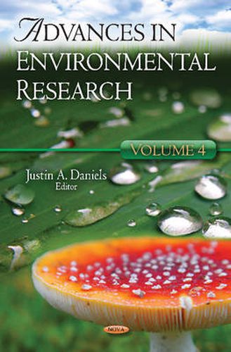 Cover image for Advances in Environmental Research: Volume 4