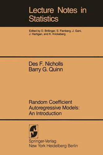 Cover image for Random Coefficient Autoregressive Models: An Introduction: An Introduction