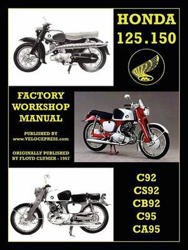 Cover image for Honda Motorcycles Workshop Manual 125-150 Twins 1959-1966