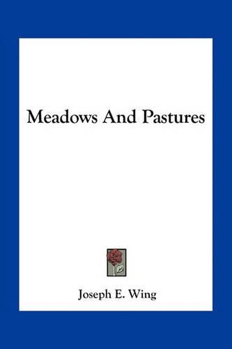 Cover image for Meadows and Pastures