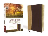 Cover image for Amplified Holy Bible, Compact, Leathersoft, Tan/Burgundy: Captures the Full Meaning Behind the Original Greek and Hebrew