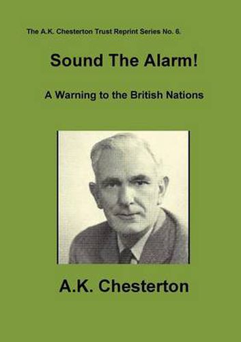 Cover image for Sound the Alarm!: A Warning to the British Nations