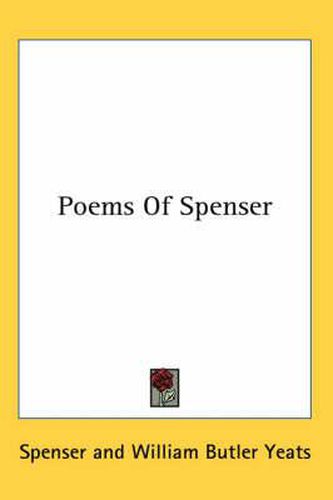 Cover image for Poems of Spenser