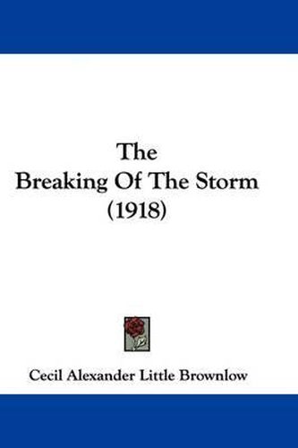 Cover image for The Breaking of the Storm (1918)