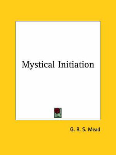 Cover image for Mystical Initiation