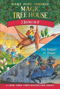 Cover image for Magic Tree House 2-in-1 Bindup: Dinosaurs Before Dark/The Knight at Dawn