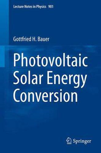 Cover image for Photovoltaic Solar Energy Conversion