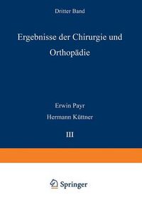 Cover image for Ergebnisse Der Chirurgie Und Orthopadie