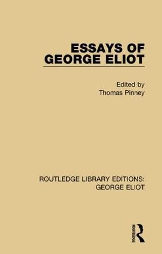 Cover image for Essays of George Eliot