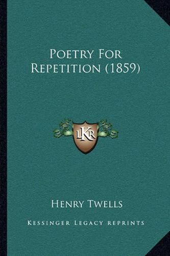 Cover image for Poetry for Repetition (1859)