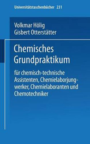 Cover image for Chemisches Grundpraktikum