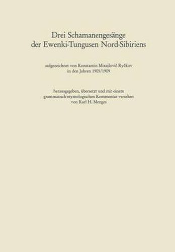 Cover image for Drei Schamanengesange Der Ewenki-Tungusen Nord-Sibiriens