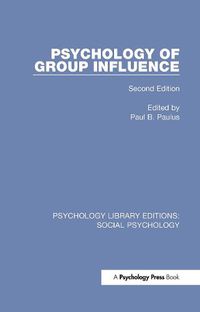 Cover image for Psychology of Group Influence: Second Edition