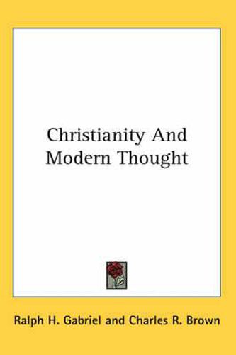 Cover image for Christianity And Modern Thought
