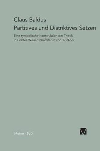 Cover image for Partitives und Distriktives Setzen