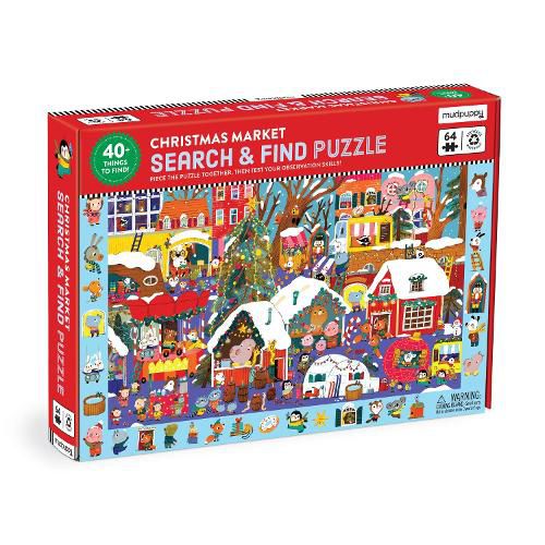 Christmas Market 64 Piece Search & Find Puzzle