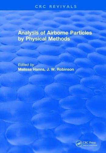 Cover image for Analysis of Airborne Particles by Physical Methods