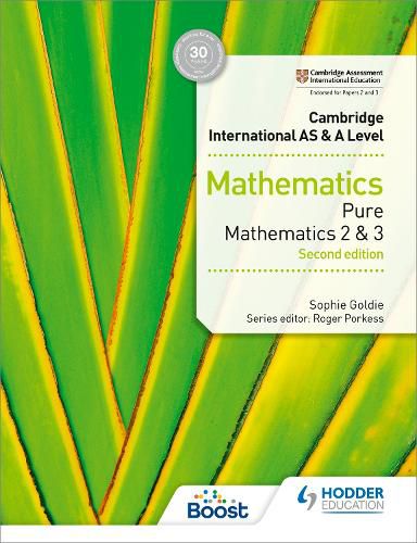 Cover image for Cambridge International AS & A Level Mathematics Pure Mathematics 2 and 3 second edition