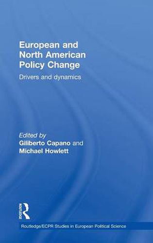 Cover image for European and North American Policy Change: Drivers and Dynamics