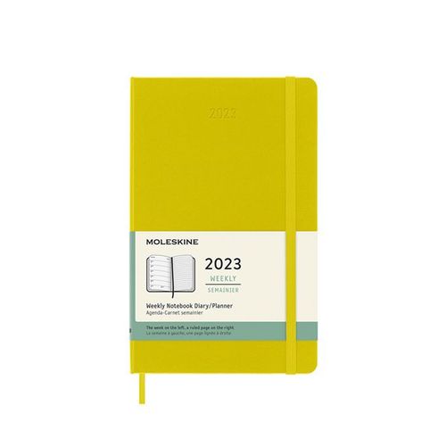 Moleskine 2023 Weekly Diary – Large Yellow Hardcover 