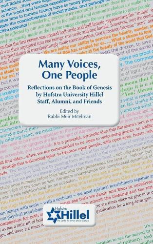 Cover image for Many Voices, One People - Genesis: Reflections on the Book of Genesis by Hofstra University Hillel Staff, Alumni and Friends