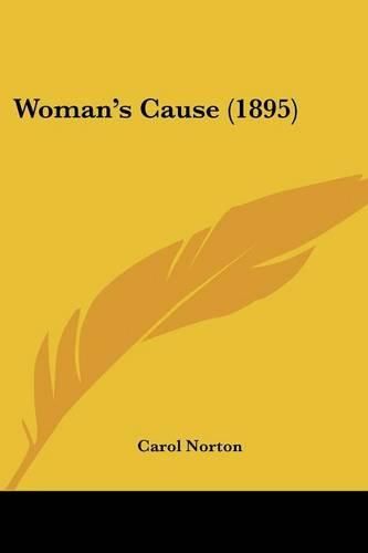 Cover image for Woman's Cause (1895)