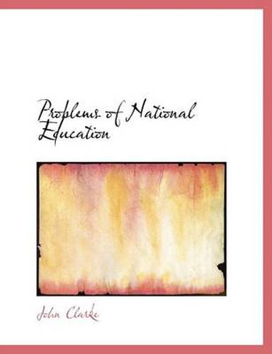 Cover image for Problems of National Education