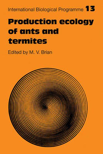 Cover image for Production Ecology of Ants and Termites