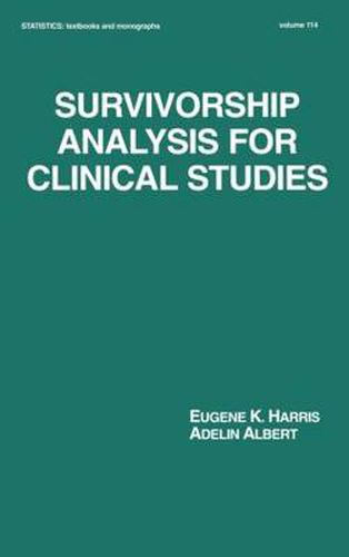 Cover image for Survivorship Analysis for Clinical Studies