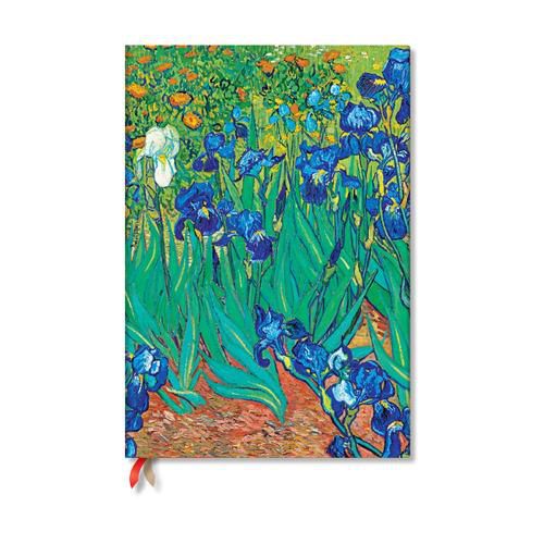 Cover image for Van Gogh's Irises Grande Hardback Sketchbook (Elastic Band Closure)