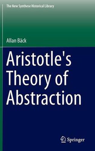 Cover image for Aristotle's Theory of Abstraction