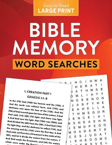 Cover image for Bible Memory Word Searches Large Print