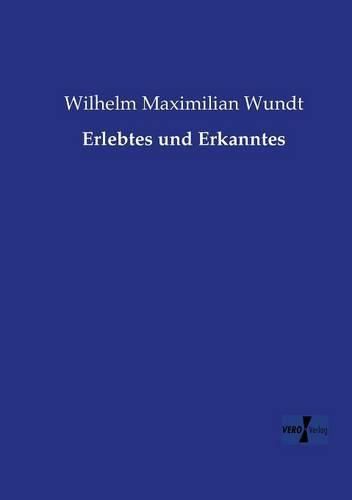 Cover image for Erlebtes und Erkanntes