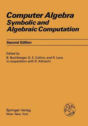 Cover image for Computer Algebra: Symbolic and Algebraic Computation