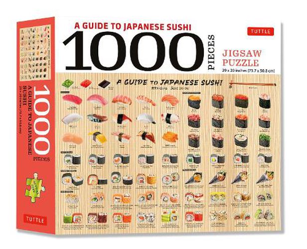 Cover image for A Guide To Japanese Sushi - 1000 Piece Jigsaw Puzzle