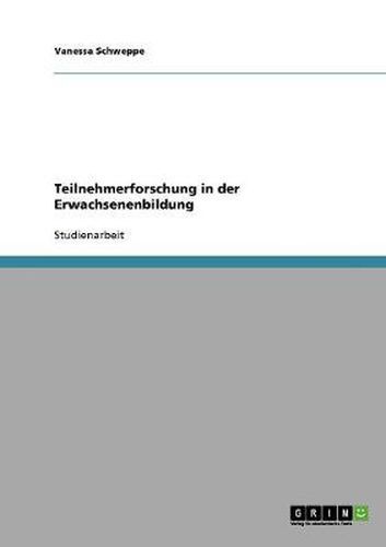 Cover image for Teilnehmerforschung in der Erwachsenenbildung