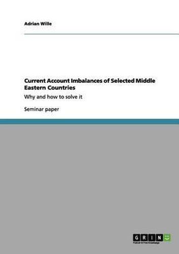 Cover image for Current Account Imbalances of Selected Middle Eastern Countries