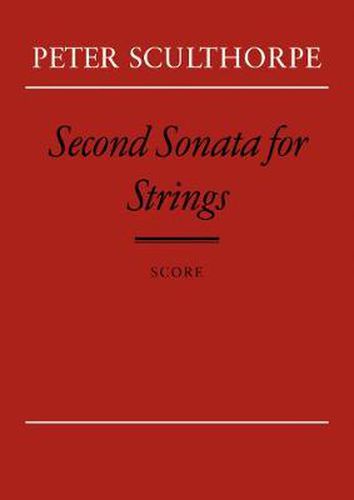 Cover image for Second Sonata for Strings: (Score)