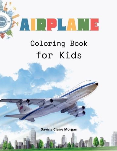 Cover image for Airplane Coloring Book for Kids