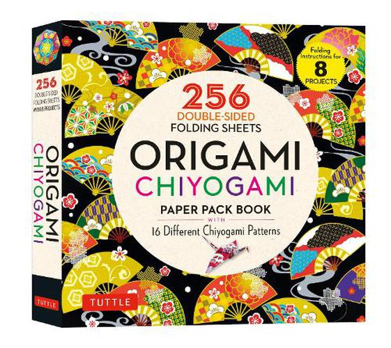 Cover image for Origami Chiyogami Paper Pack Book: 256 Double-Sided Folding Sheets (Includes Instructions for 8 Models)