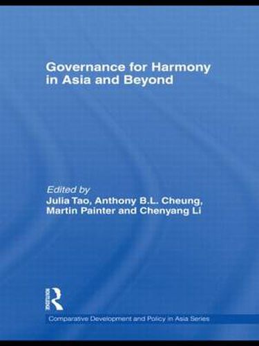 Cover image for Governance for Harmony in Asia and Beyond