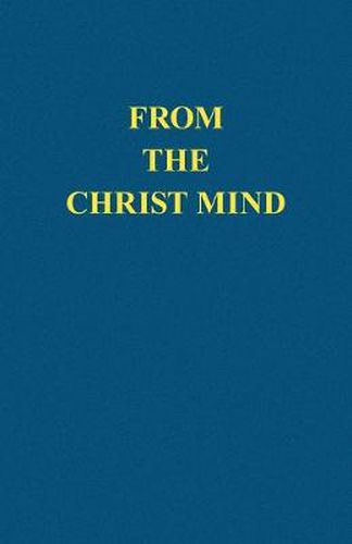 Cover image for From the Christ Mind: Jesus of Nazareth