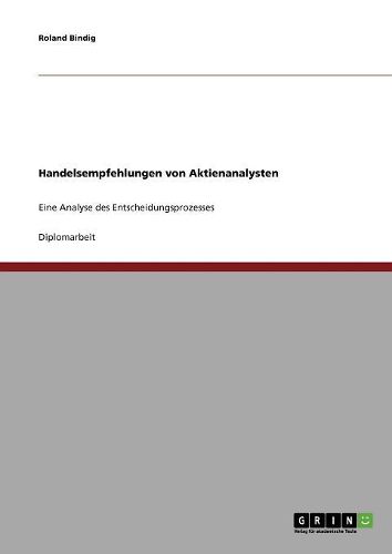 Cover image for Handelsempfehlungen Von Aktienanalysten