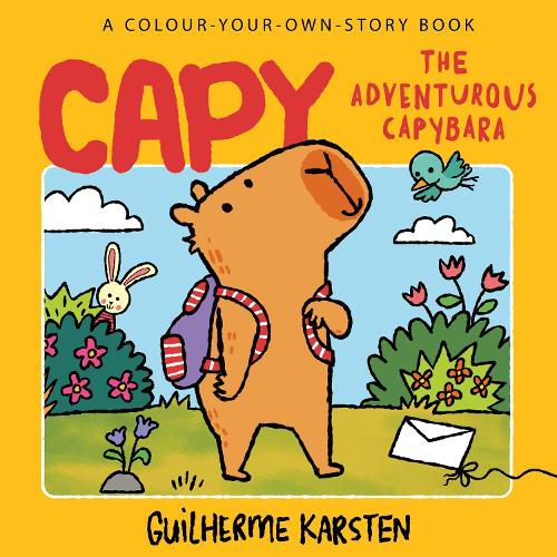 Cover image for CAPY - The Adventurous Capybara: A Colour-Your-Own-Story Book