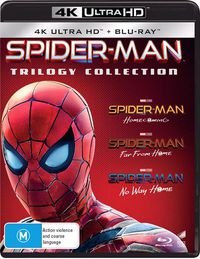 Cover image for Spider-Man - Far From Home / Homecoming / No Way Home | Blu-ray + UHD : 3 Movie Franchise Pack