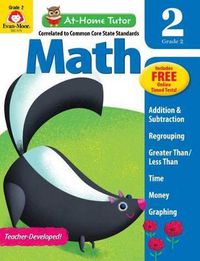 Cover image for At-Home Tutor: Math, Grade 2 Workbook