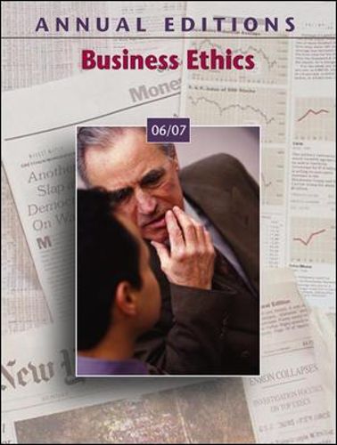 Cover image for Annual Editions: Business Ethics 06/07