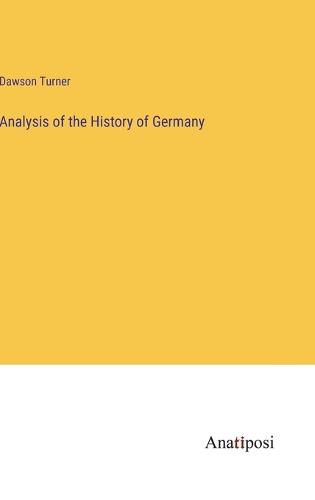 Cover image for Analysis of the History of Germany